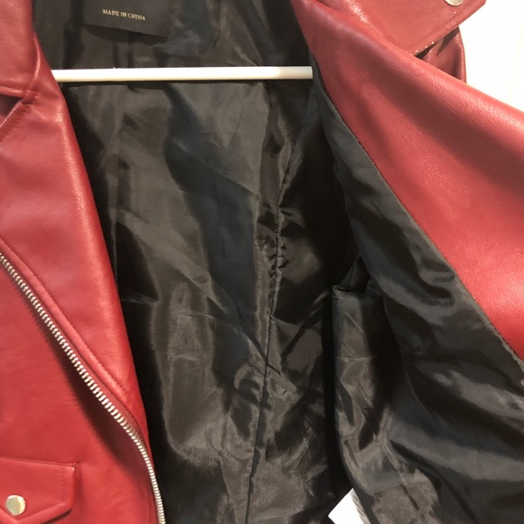 Leather red jacket - Picture 6 of 6